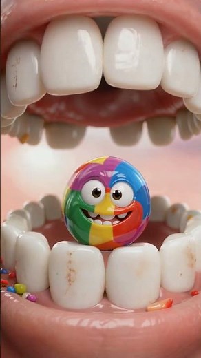 A Cartoon Adventure Inside the Mouth: Protecting Teeth from Candy #funny
