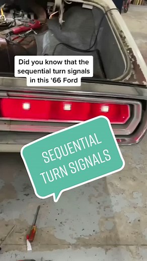 Vintage 1966 Ford Thunderbird Sequential Turn Signals