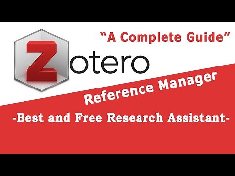 ZOTERO REFERENCE MANAGER - A COMPLETE GUIDE #zotero #research #citation #manager #free #mac #windows