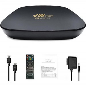 Boîte de télévision - Mini Top Box Media Player avec sans Fil - Smart Video Box Set Top TV Box Support WiFi avec Adaptateur po[740]