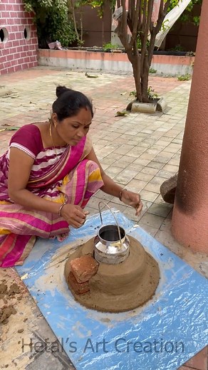 730K views · 4.6K reactions | Mud stove | Hetal's Art - Creation | Facebook