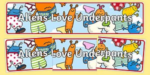 Aliens Love Underpants: Display Banner