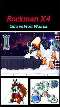 Rockman X4 Zero Vs Frost Walrus #RockmanX4 #MegamanX4 #capcom #ps1 #psx #playstation #psone #Zero