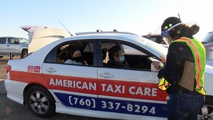 Senior drive-thru vaccine clinic overlooks those who can't drive