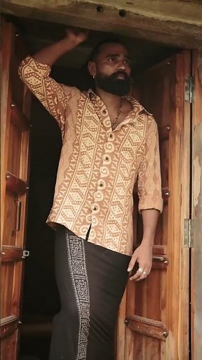 Milinda Tribal Shirt | Handblock Printed Cotton Boho Wear for Men | Ethnic & Sustainable Fashion