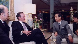Presidents' Playground: H.W. Bush meeting with Japanese prime minister at Sunnylands set stage for Obama