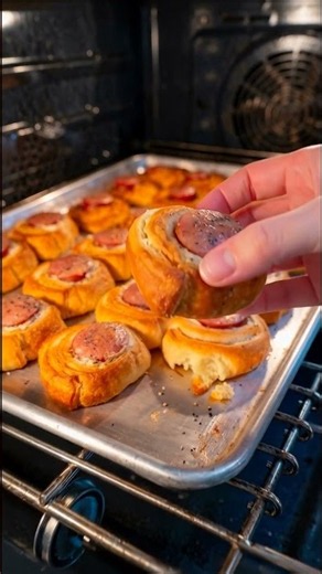 Mini Smoked Sausage Puff Pastry Bites | Easy Golden Party Appetizer Recipe