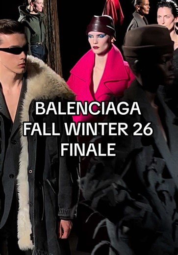 Balenciaga Fall Winter 2026 runway by Pierpaolo presented today in Paris #pfw
