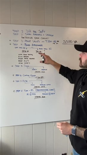 @trustedelectricco on Instagram: "Make sure you screenshot and pull this template to run a couple practices of your own⚡️ This is how to do a dwelling service calculation based off the 2017 NEC. #fy #electrician #educator #teach #master"