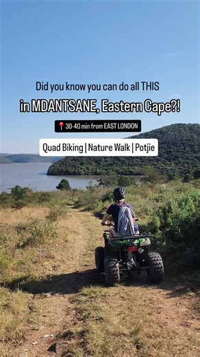 Ever wondered what you can do in Mdantsane, Eastern Cape, South Africa? From quad biking adventures to relaxing nature walks, Uncuthu Tours has it all! 📍 Mdantsane , Nu7 ☎️ For enquiries or bookings, please contact Siseko Yelani on yelanisiseko@gmail.com or WhatsApp/Call on 27731849617 #ECyours2explore Repost! 🎥 New Places To Go Hey, EAST LONDON 👋 Did you know you can do all this in Mdantsane, Eastern Cape South Africa?! 🇿🇦👇 Just 30-40 minutes from East London lies Mdantsane, one of South 