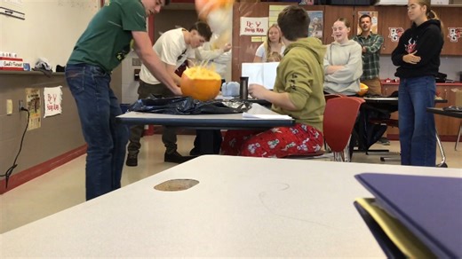 4K views · 67 reactions | POV: You thought geometry was just shapes... then you built a statistical model to blow up a pumpkin  Less than 5% error = math mastery for two student groups! #WeR_BC #BC_Pride | Buckeye Central Local Schools | Facebook