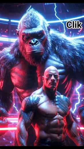the rock vs king kong 🦍#shorts #film #rock #celebrity 🪨