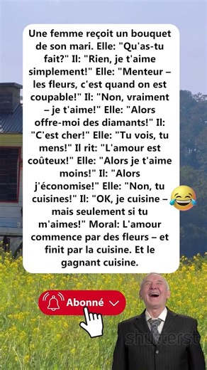 La femme et le bouquet #funny