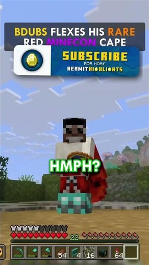 Bdubs FLEXES His RARE MINECON Cape