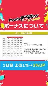 Pococha甲子園の特別ルール「応援バーストのボーナス倍率」について詳しく解説します！#pococha #ポコチャ