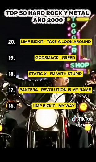 TOP 50 HARS ROCK & METAL 2000. #linkinpark #limpbizkit #pantera #staticx #top50