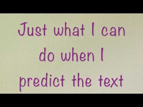 Predicting Song - (To the tune of Can't Stop the Feeling)