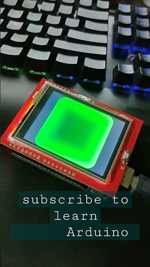 tft 2.4" display shield with calibrated by Arduino uno #arduinoproject #arduino