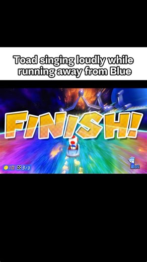 Gifted Toad on Instagram: "Toad singing loundly while running away from blue #Toad #mariokart #gaming"