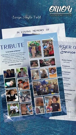 Jaiden Jackson Funeral Program Design - Large Single Fold
