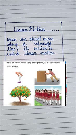 Class 6th Science # definition of linear motion # examples # types of Motions #