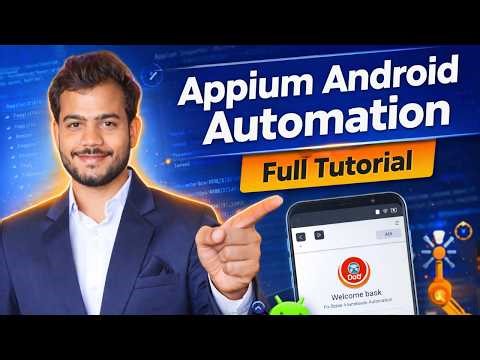 Appium Android Automation Full Tutorial Step-by-Step Mobile Testing with Java | Beginner to Advanced