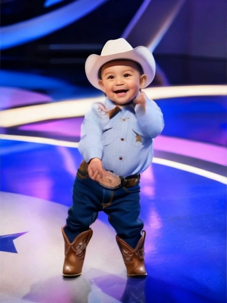 Baby Cowboy's Adorable Dance on America's Got Talent
