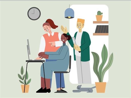 Teamwork Illustration - Lottie Animation