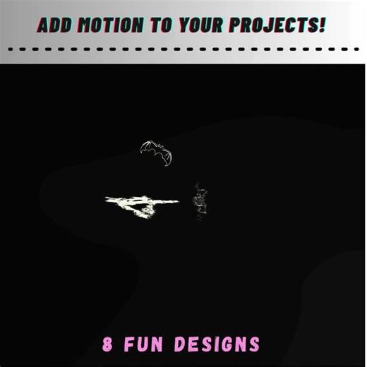 Cozy Goth Animated Text GIF Pack • 8 Autumn Spooky Season Overlays (digital Download) - Etsy