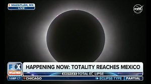 46K views · 777 reactions | TOTALITY REACHES MEXICO: Happy Totality, North America! Mazatlan, Mexico is now at 100% totality!! bit.ly/3U86uiN | FOX Weather | Facebook