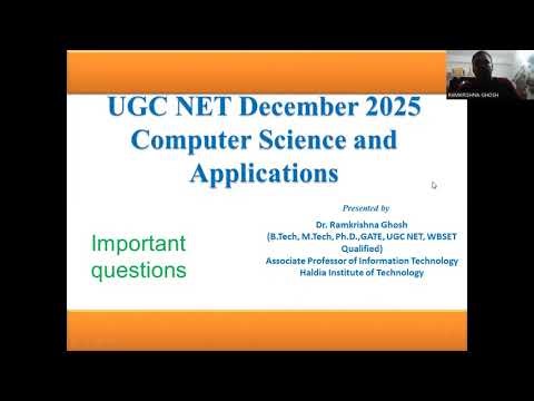 UGC NET December 2025 Important Questions for Computer Science and Applications | UGC NET 2026