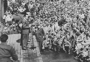 A documentary that details how Bob Hope entertained troops during World War II