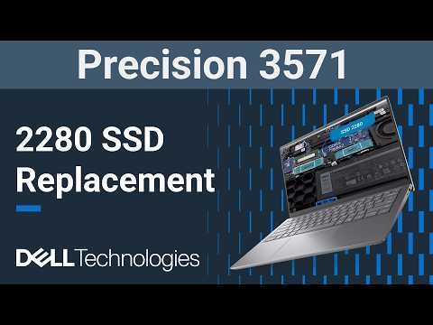 Dell Precision 15 3571 | How to replace the 2280 solid state drive (SSD)