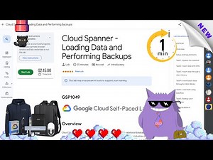 Cloud Spanner - Loading Data and Performing Backups #2025 | #GSP1049 |#qwiklabs |#Solution