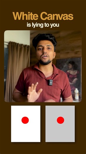 Read: This is why you should avoid a white surface in the beginning while painting.