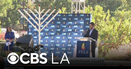 City and faith leaders show unity at downtown LA Hanukkah celebration