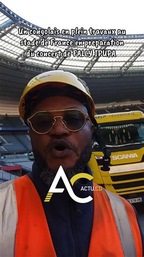 Un congolais en direct du stade de France 🇫🇷 où se prépare le grand double stade de l’aigle @fallyipupa le 02 & 03 Mai. #fallyipupa #fallyipupa001 #stadedefrance #sdf