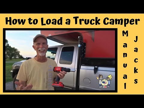 TIPS on HOW to LOAD a Truck CAMPER / Mechanical Jacks HACK / Travel Lite / Truck Camper Life-RV Life