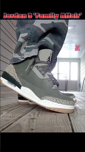 Air Jordan 3 Retro 'Family Affair' 2025 Sneaker On Feet