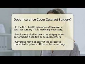 Does Insurance Cover Cataract Surgery? | Eye Health Experts News