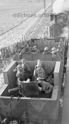 Rare Footage: British Soldiers on a Combat Train 🇬🇧