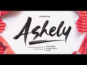 Ashely: A Bold Brush Script Font for Dynamic Designs