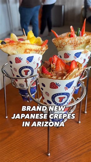 ✨BRAND NEW JAPANESE CREPE SHOP IN ARIZONA! Originally from Tokyo, @tswirlcrepe.az just opened up their first AZ location and this place is amazing! Here you can pick up sweet and savory crepes plus some incredible drinks! Such a fun new spot- let us know if you check them out! 📍T-swirl Crepe 1900 W Chandler Blvd Unit 22 Chandler, AZ 85224 #japanesecrepes #crepes #crepeshop #arizona #chandleraz #azfood #japanesecrepe #azdatenight | Hungry Hotline
