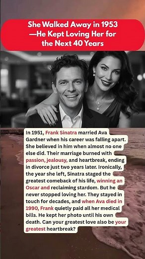 How Frank Sinatra Loved Ava Gardner for 40 Years After the Split #celebrity #love