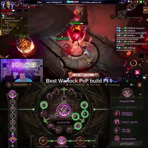 Best PvP Warlock Build Pt1 #diabloimmortal #diablopartner #kroglive #warlock
