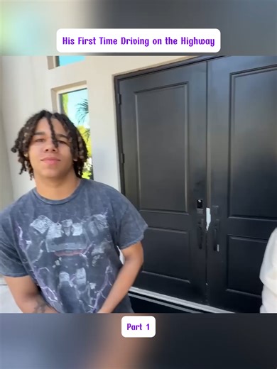 Part 1 His First Time Driving on the Highway #kids #kidsontiktok #viral #viralvideos #pov #2025 #family #familyontiktok #TheRushFam #challenges #skits #skits2025