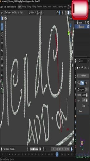 Make Ropes Instantly Blender #shorts