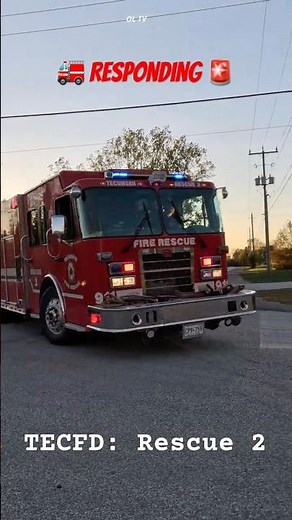 TECFD: Rescue 2 - Lights & Sirens #2025 #firefighter #fire #firetruck #firedepartment #ontario