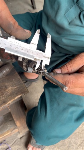 Making small double spring making on hand drill #shortvideo #shorts