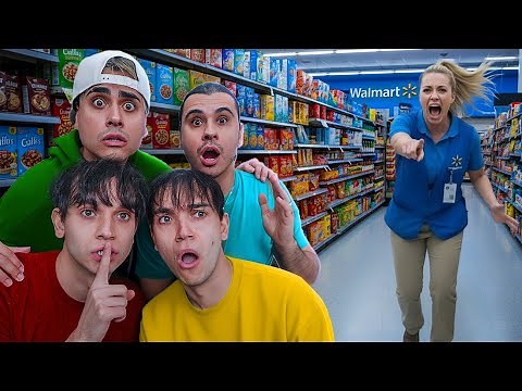 We Spent 24 Hours OVERNIGHT In Walmart!